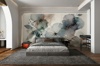 Dreamy flower mural adds charm to any space.

