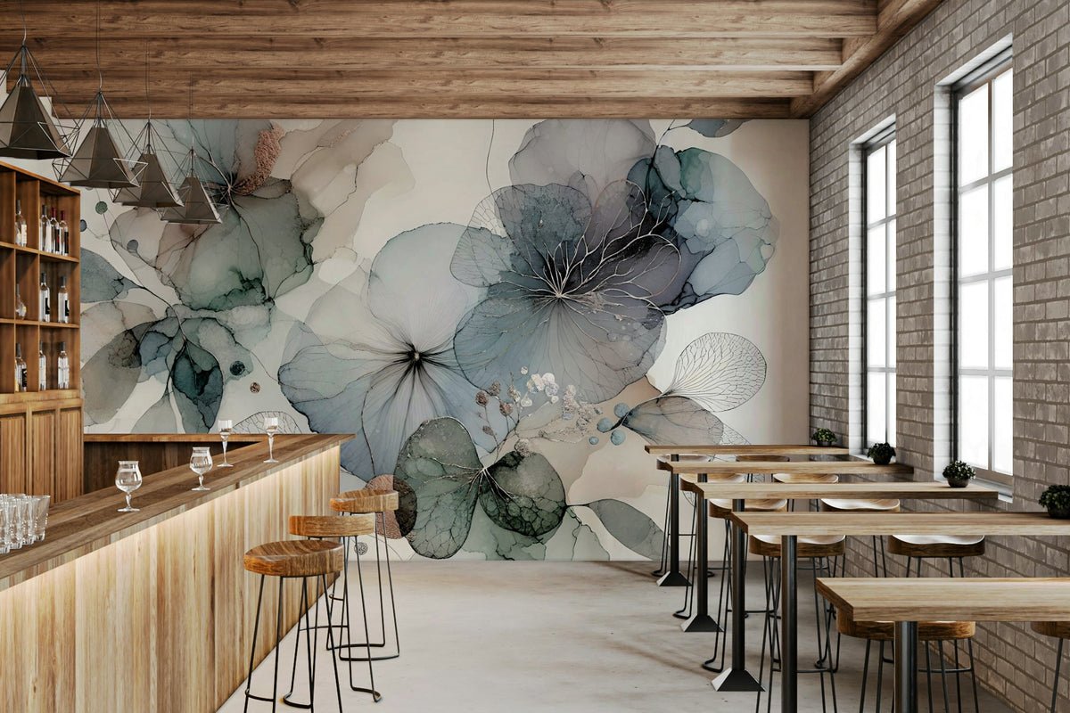 Dreamy florals wall mural for modern interiors., GD1597