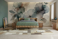Transform your space with a dreamy floral mural.

