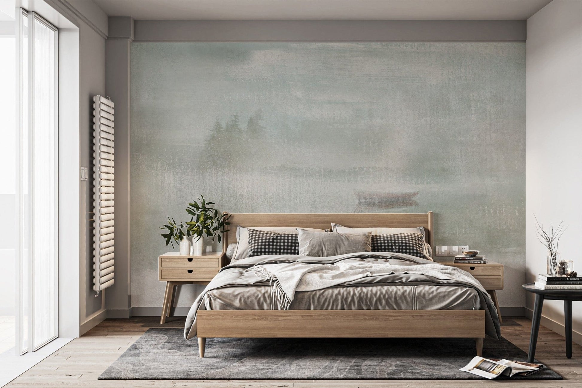 Nature-Inspired Misty Lake Wall Art B664
