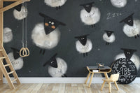 Modern dreamy sheep wallpaper for walls
