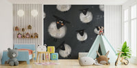 Cute sheep sleep pattern for walls
