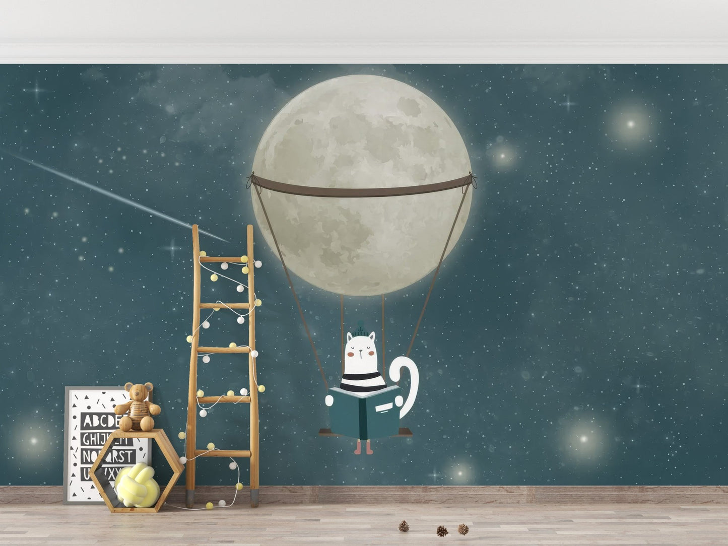 Dreamy Nighttime Wall Mural - Giffywalls