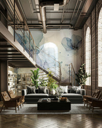 Delicate floral Dreamy Petals 2 mural for serene spaces