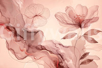 A high-quality sage botanical wall mural for walls.

