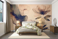 A sophisticated monochrome wallpaper mural for a feature wall.

