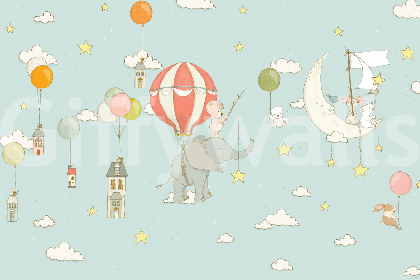 A high-quality abstract print wall mural for walls.