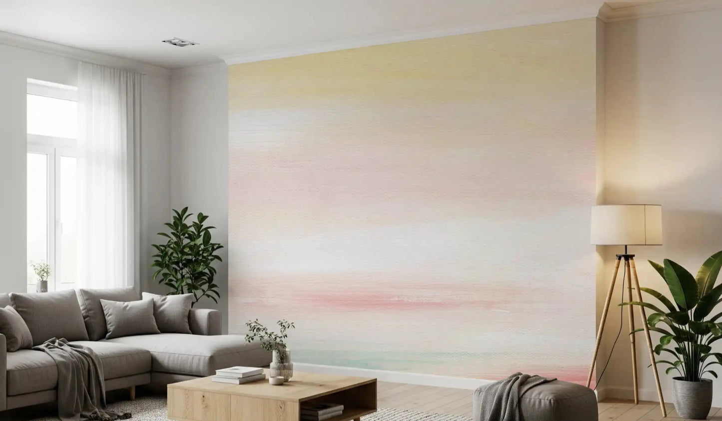Canvas texture detail is a central feature of the dreamy sky Wall Mural design style today.