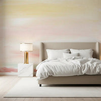Expansive hazy sky of dreamy sky Wall Mural on a feature wall within a Bedroom.