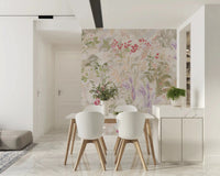 Dining room softens with pastel florals on this dreamy meadow wall mural
GD9500