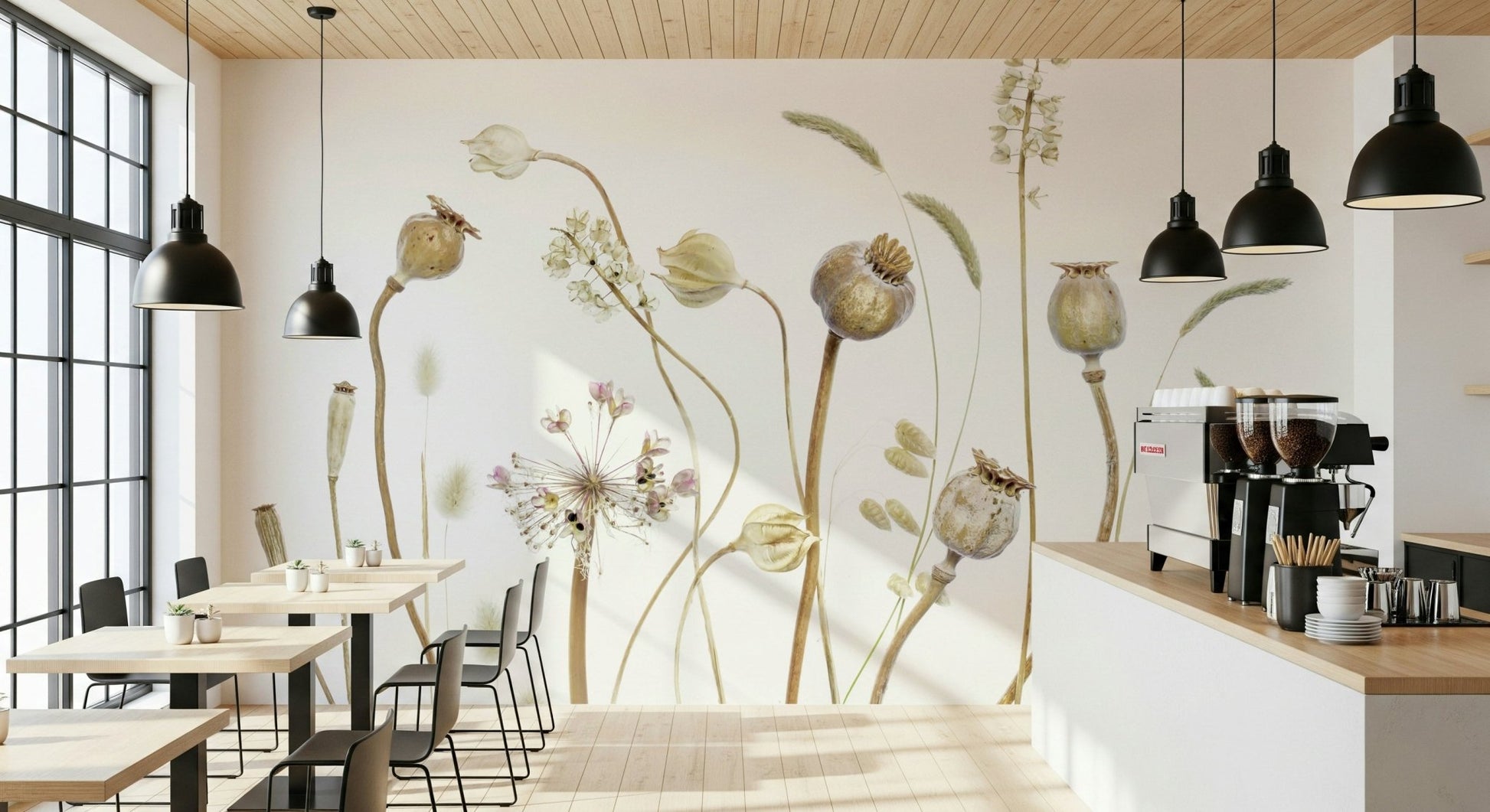 A serene subtle grass wall mural for your decor.

