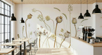 A serene subtle grass wall mural for your decor.

