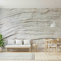 Modern beach bedroom with the Driftwood Texture Wall Mural.