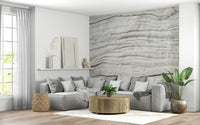 Nursery wall with the calming Driftwood Texture Wall Mural.
