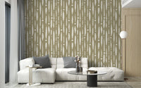 Elegant sage green dripping lines wall design AN52
