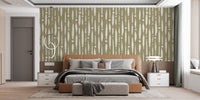Dripping lines sage green wallpaper for walls AN52
