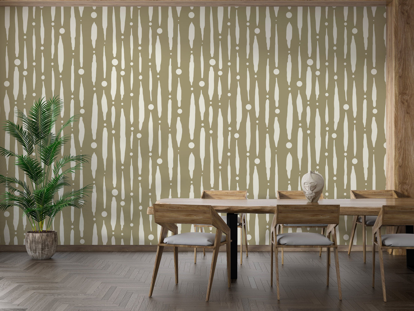 Contemporary dripping lines wallpaper for interiors
