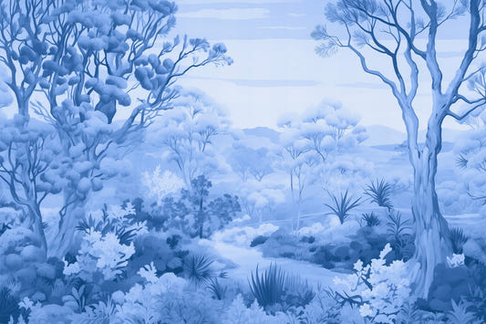 Ethereal Blue Wallpaper Murals