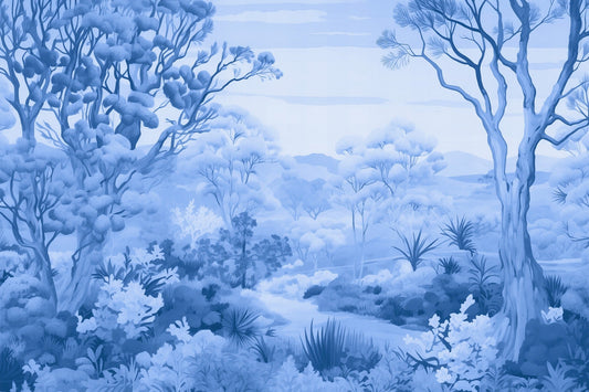 Ethereal Blue Wallpaper Murals