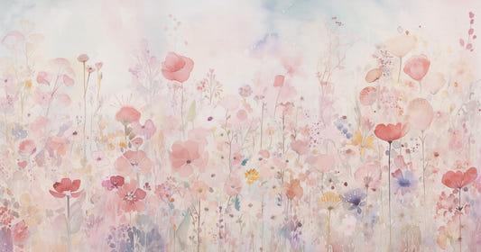 Watercolour Garden Bliss Wallpaper Mural