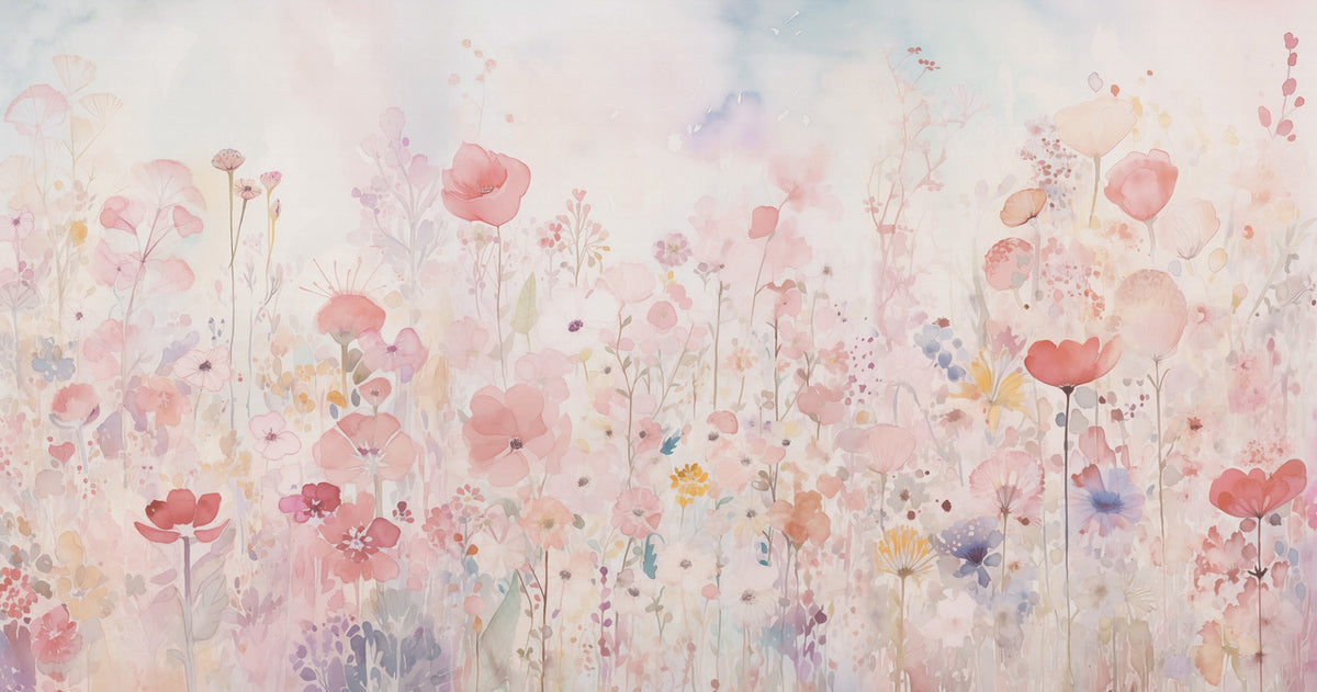 Watercolour Garden Bliss Wallpaper Mural