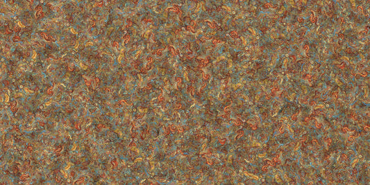 lively microbe artistry mural wallpaper