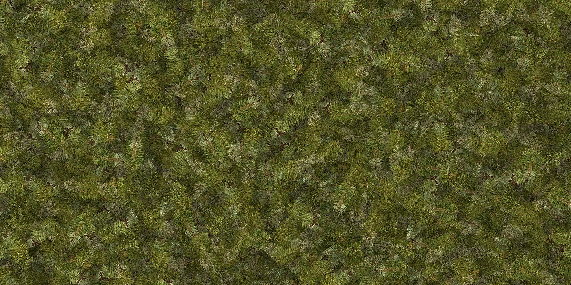 green glow fern frescoes mural wallpaper