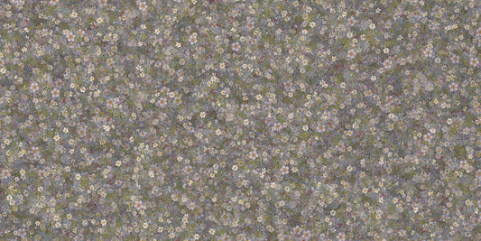 Lila White Wildflower Embroidery wallpaper