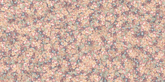 Multicolour element's flower mural wallpaper