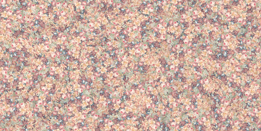 Multicolour element's flower mural wallpaper