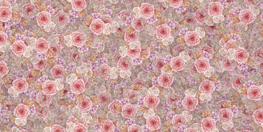 rose petal watercolour mural wallpaper