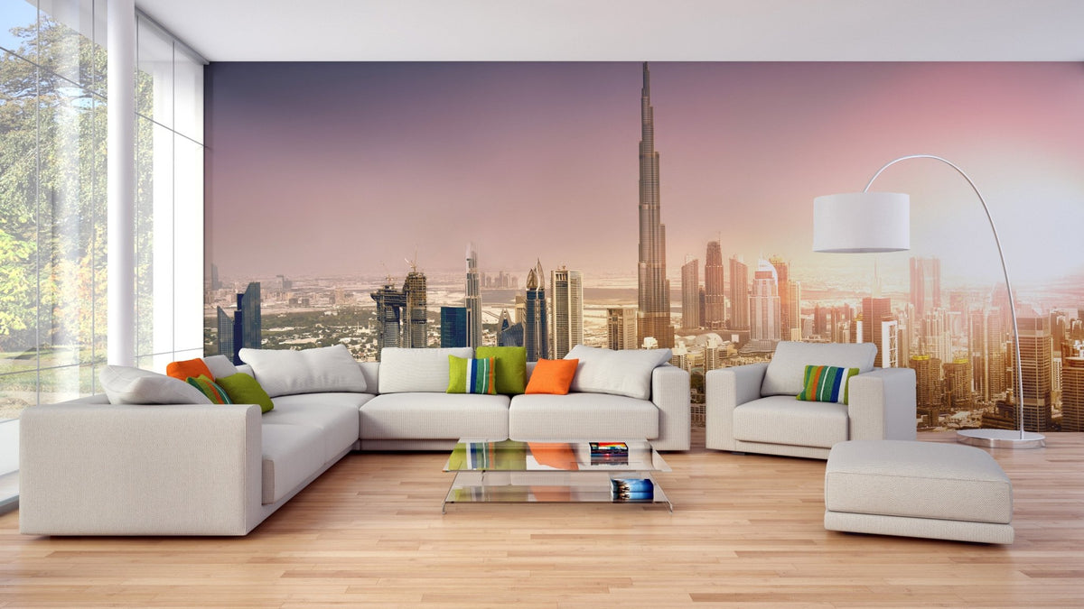 Dubai Downtown at Sunset Wallpaper Murals B163