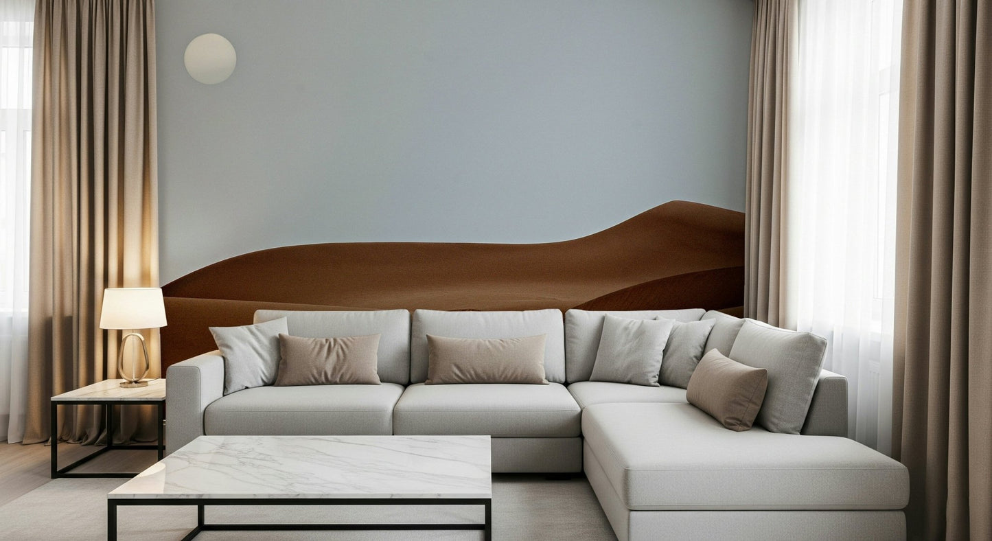 Wide panoramic desert view of the Dunes Under the Sun Wall Mural.