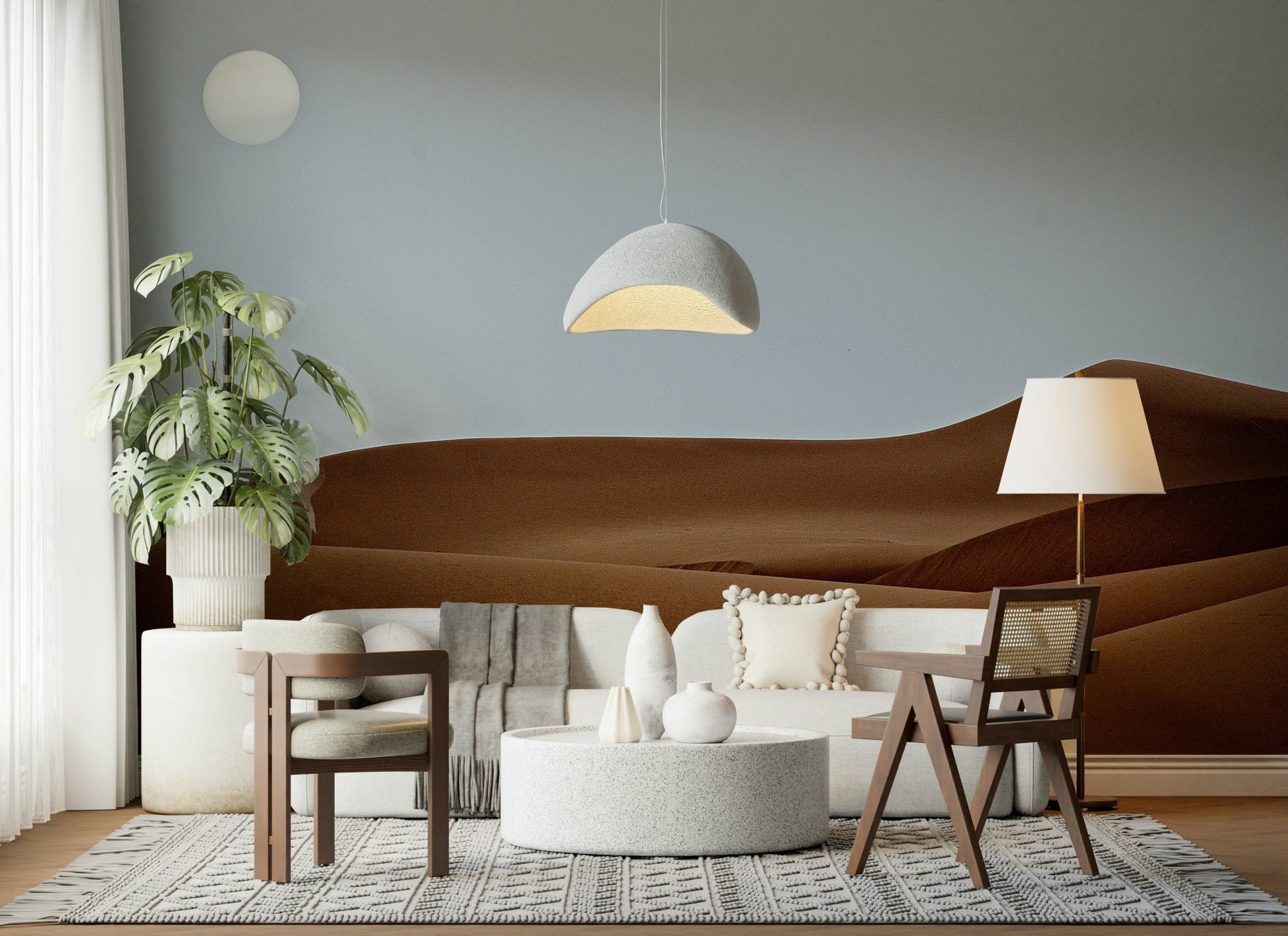 Simple shapes of sand on Dunes Under the Sun Wall Mural.