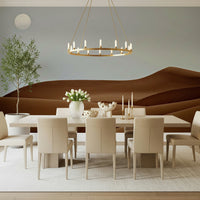 Dunes Under the Sun Wall Mural focal point for a modern room.