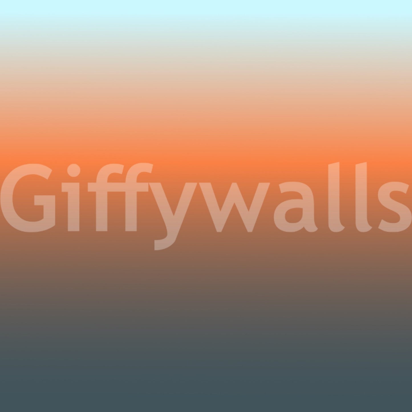 Seamless Dusk Horizon wall product orange evening mood