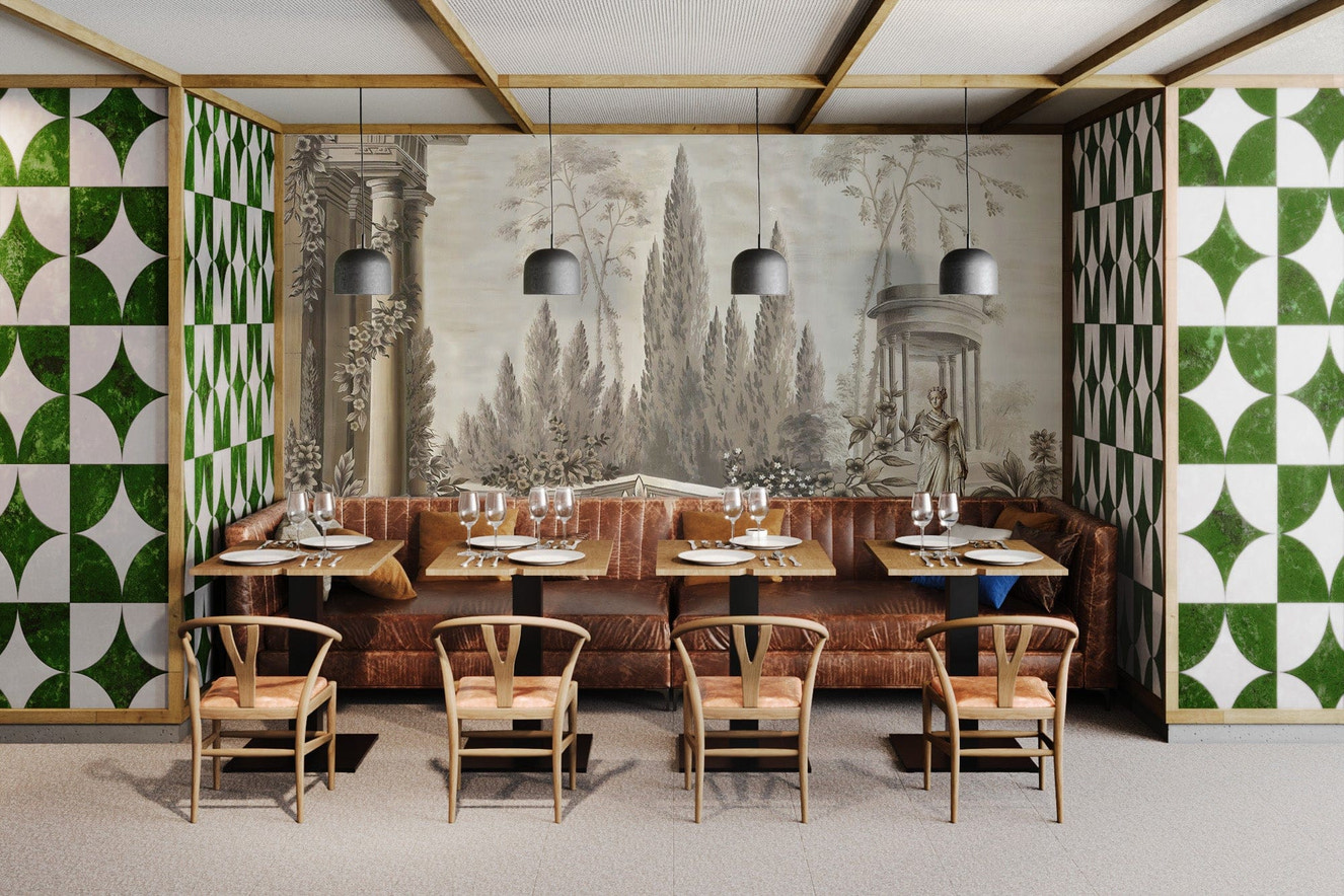 Dusky Forestry Fort Wallpaper Murals