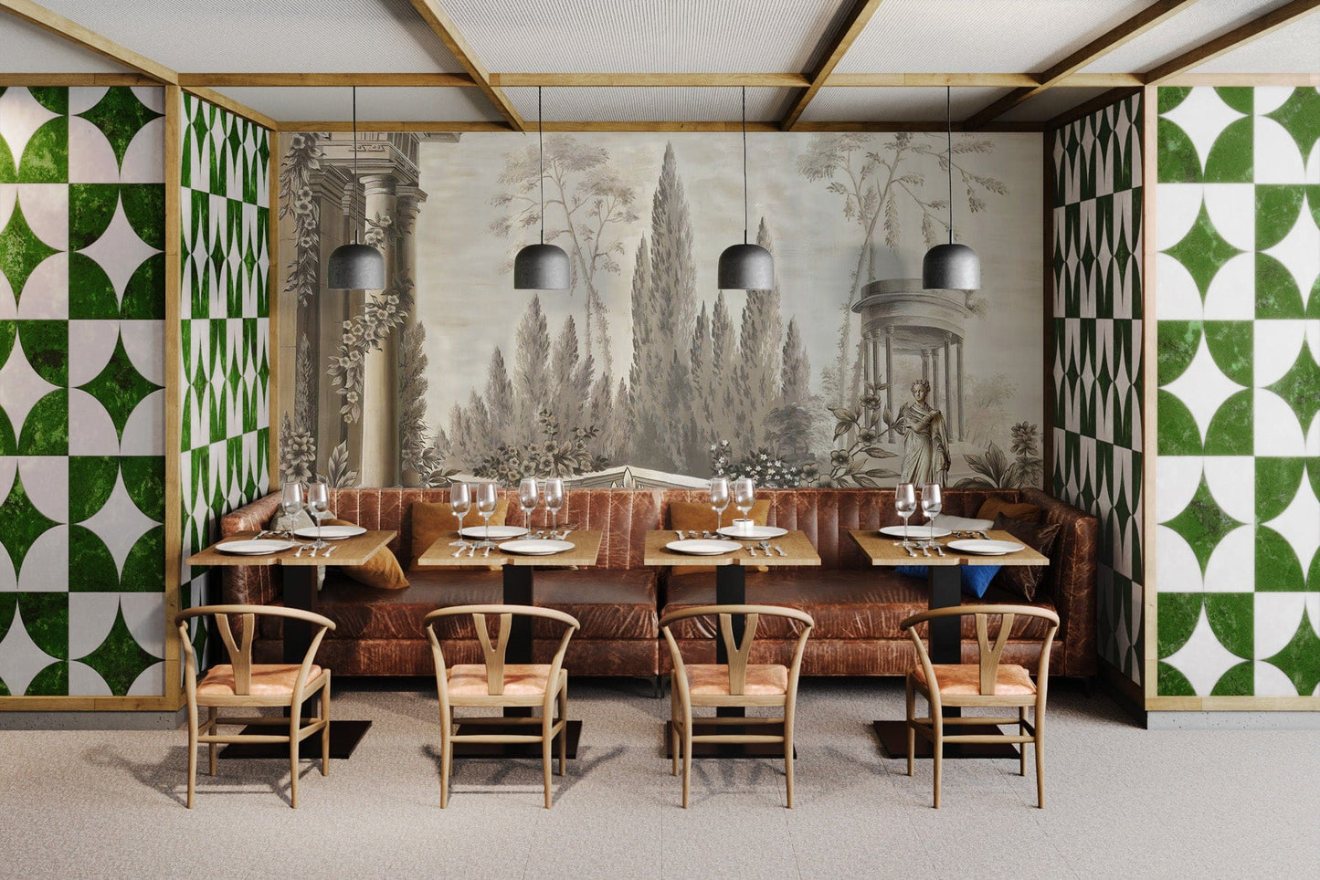 Dusky Forestry Fort Wallpaper Murals