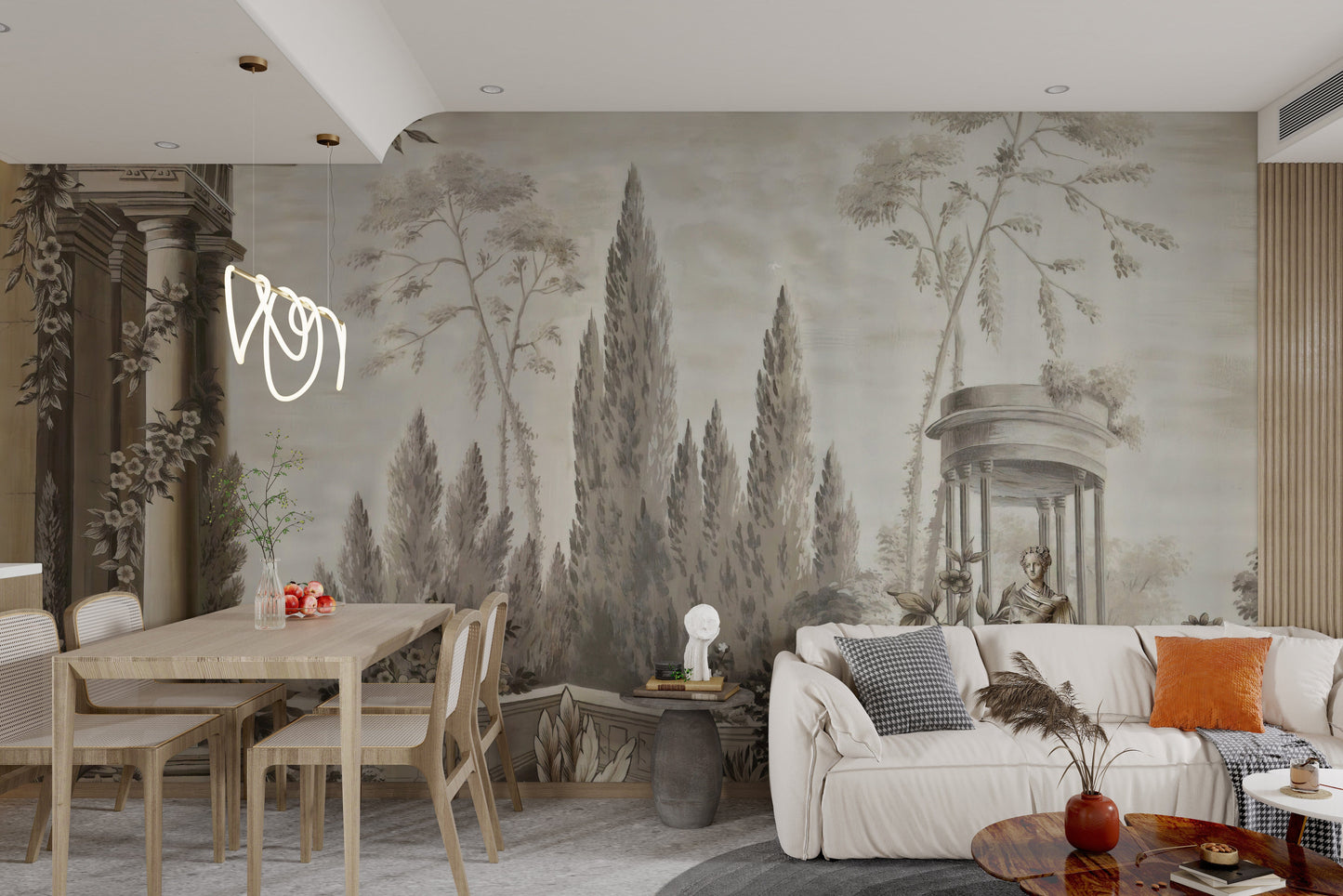 Dusky Forestry Fort Wallpaper Murals