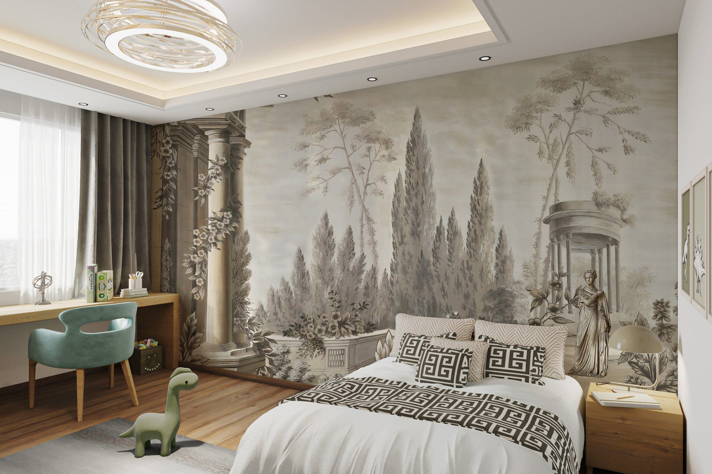 Dusky Forestry Fort Wallpaper Murals