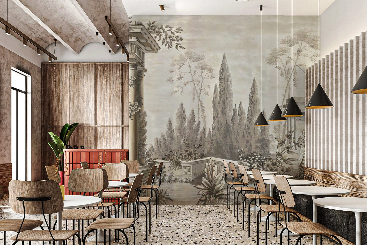 Dusky Forestry Fort Wallpaper Murals