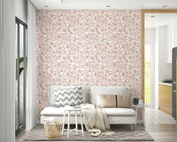 Rose garden wall mural with vintage appeal


