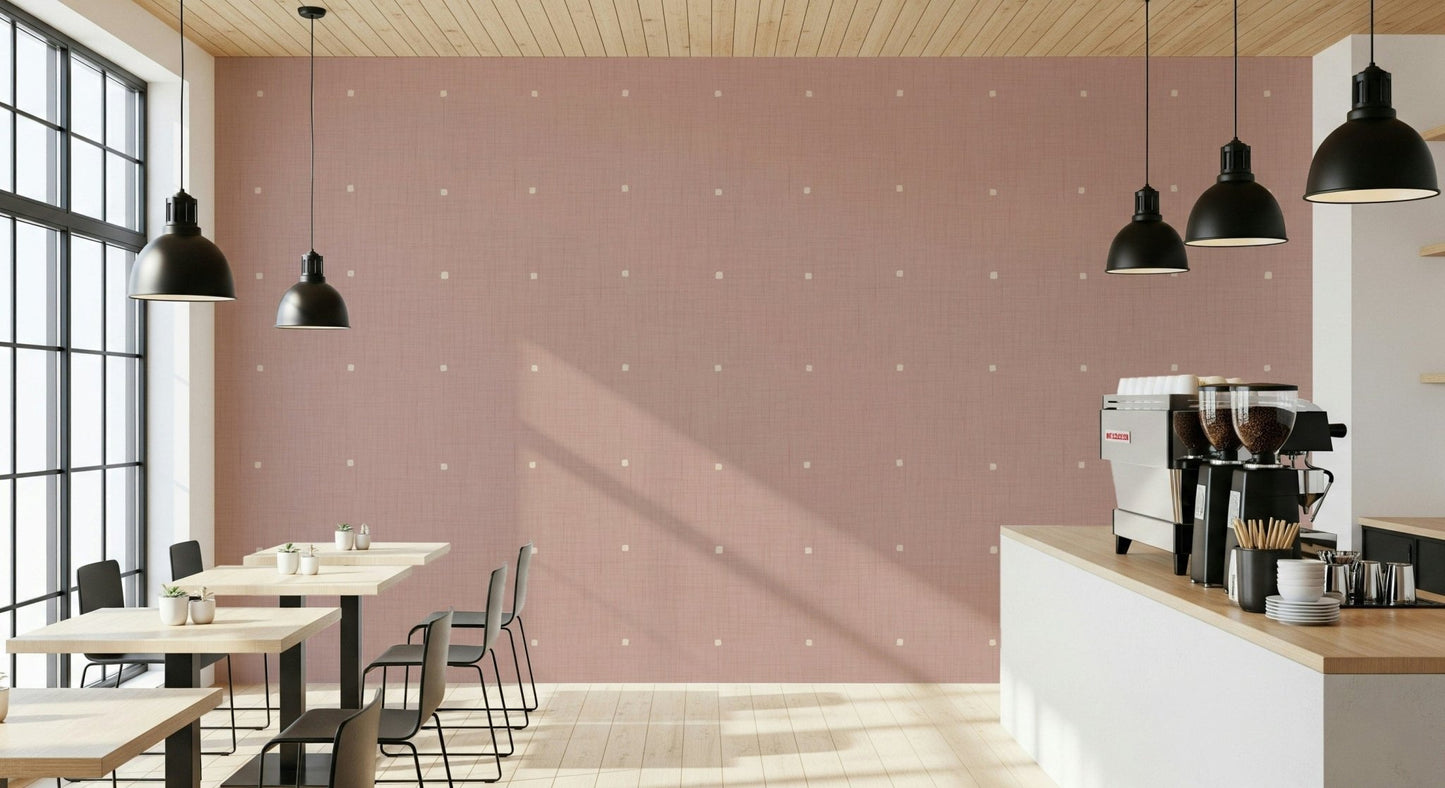 Dusty Rose Grid Wallpaper⁠