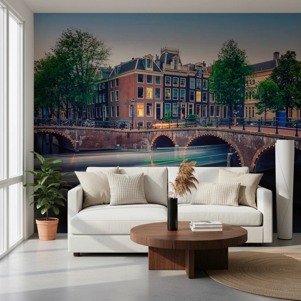 Dutch Canal Dreams wall mural in home office