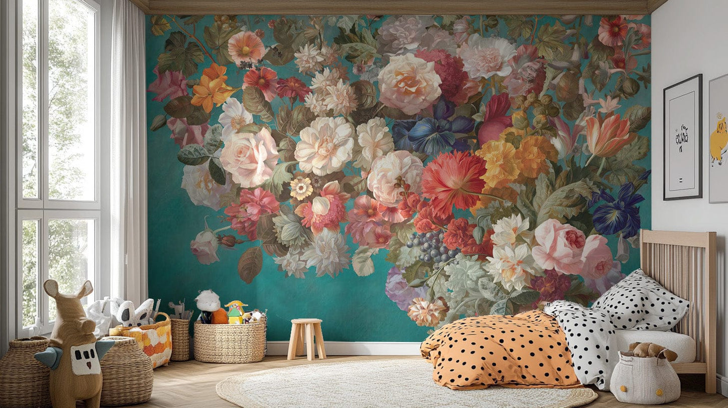 Nature-inspired Dutch peel-and-stick mural for timeless appeal B478