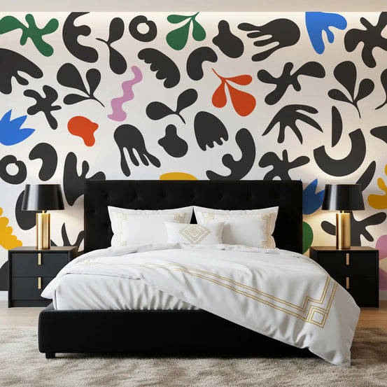 Modern abstract layout in Dynamic Abstract Shapes wall mural style, GD9317