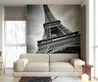 Urban Paris wall mural featuring Eiffel Tower

