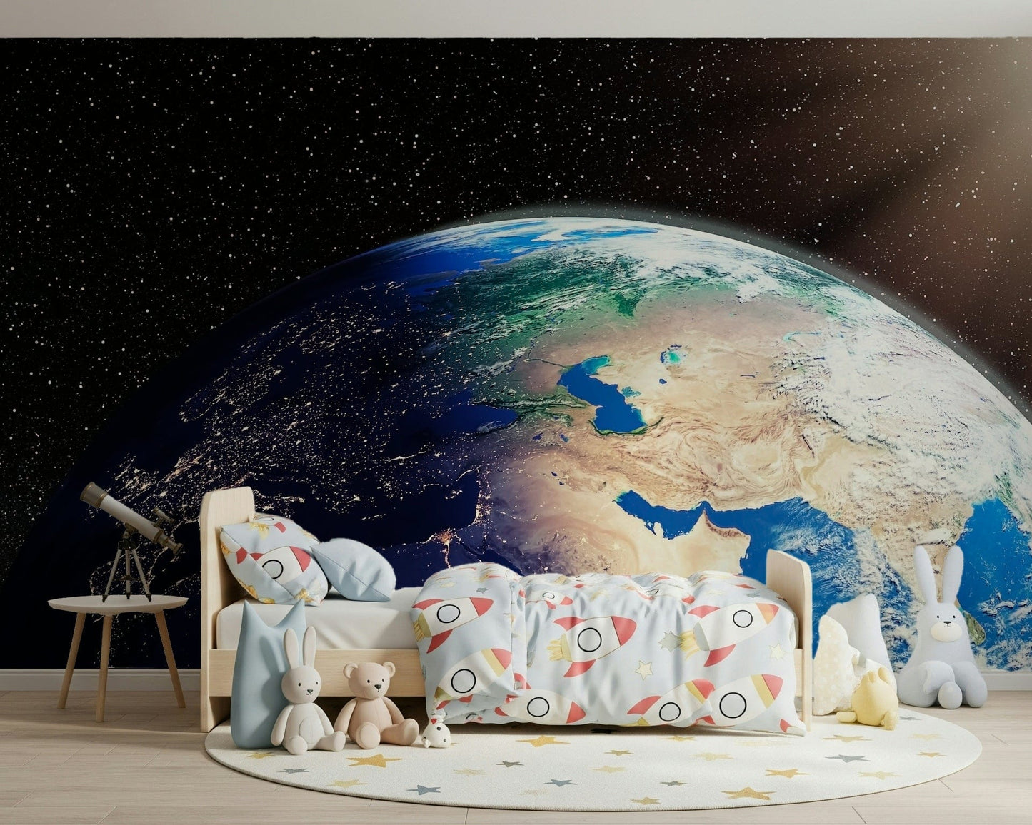 Earth from Space Wall Mural
