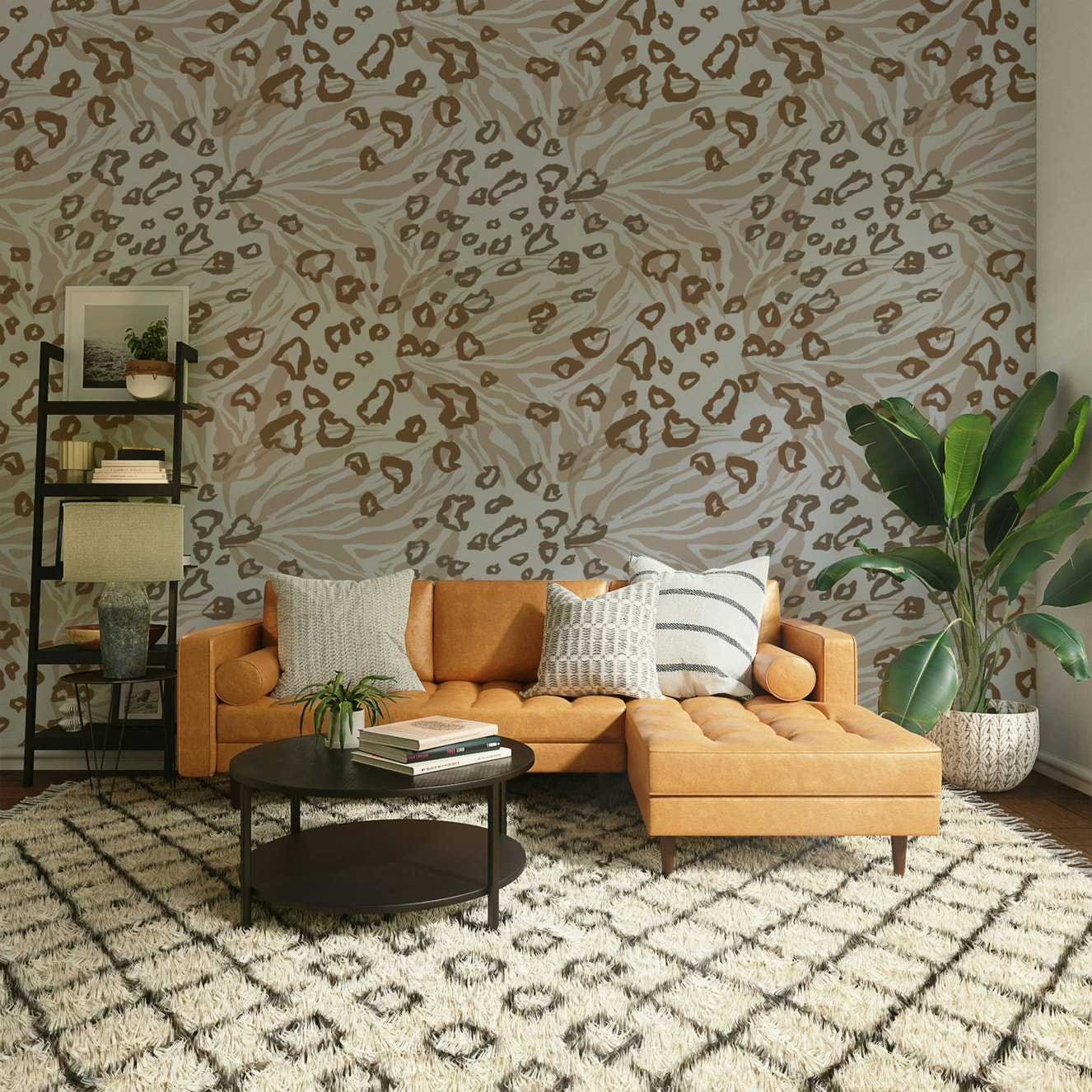Earth Tones Animalia Wallpaper⁠