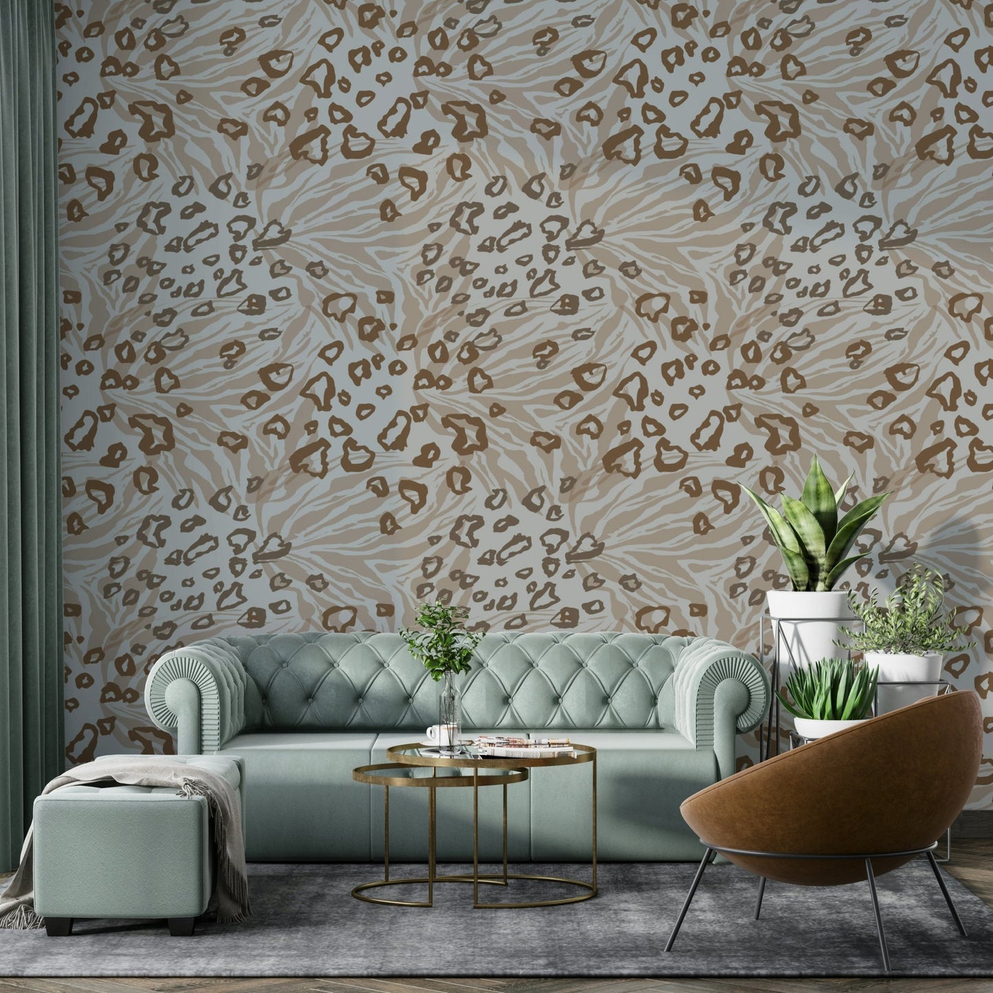 Earth Tones Animalia Wallpaper⁠